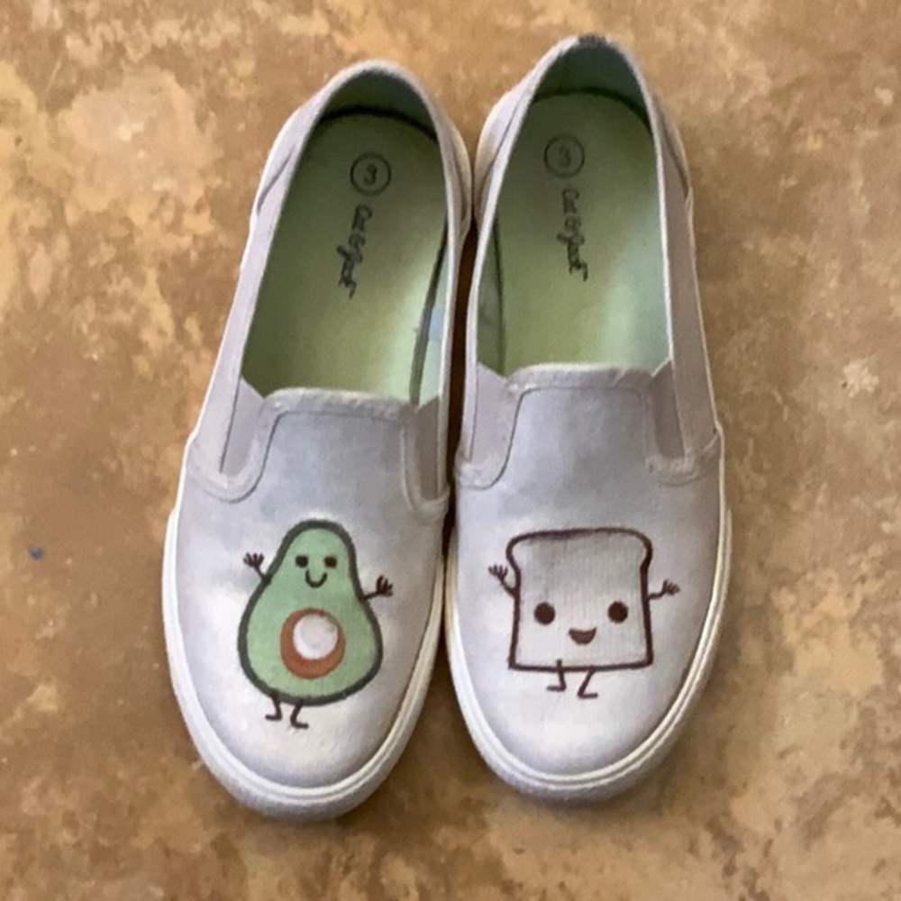 Avocado and toast shoes